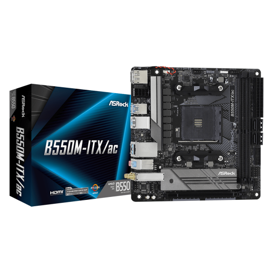 Asrock B550M-ITX/ac AM4 Motherboard