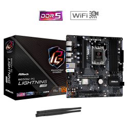 ASRock Phantom Gaming B650M PG Lightning WiFi DDR5 Motherboard ASRock Phantom Gaming B650M PG Lightning WiFi DDR5 Motherboard