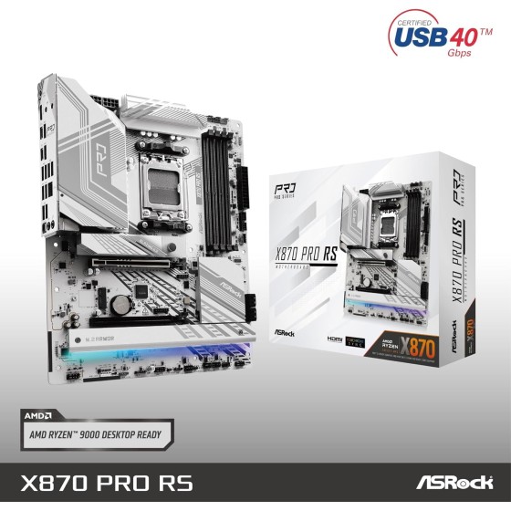 ASRock X870 Pro RS WIFI AM5 AMD Base Motherboard ASRock X870 Pro RS WIFI AM5 AMD Base Motherboard