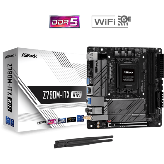 ASRock Z790M-ITX WiFi DDR5 LGA1700 Motherboard