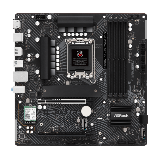 ASRock B760M PG Lightnig WIFI LGA 1700 Intel Base Motherboard ASRock B760M PG Lightnig WIFI LGA 1700 Intel Base Motherboard