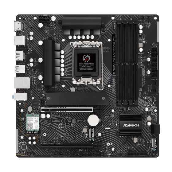 ASRock B760M PG Lightnig WIFI LGA 1700 Intel Base Motherboard ASRock B760M PG Lightnig WIFI LGA 1700 Intel Base Motherboard