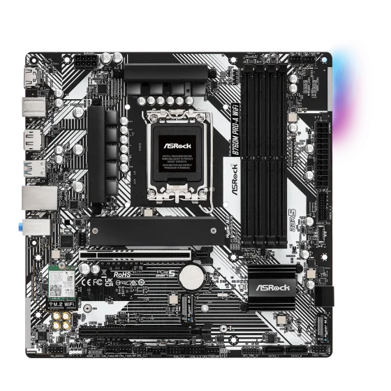 ASRock B760M Pro A WIFI LGA 1700 Intel Base Motherboard ASRock B760M Pro A WIFI LGA 1700 Intel Base Motherboard
