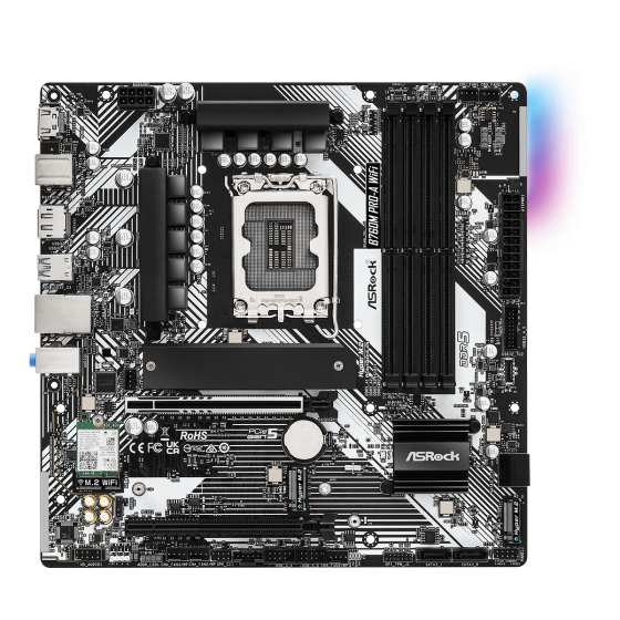 ASRock B760M Pro A WIFI LGA 1700 Intel Base Motherboard ASRock B760M Pro A WIFI LGA 1700 Intel Base Motherboard