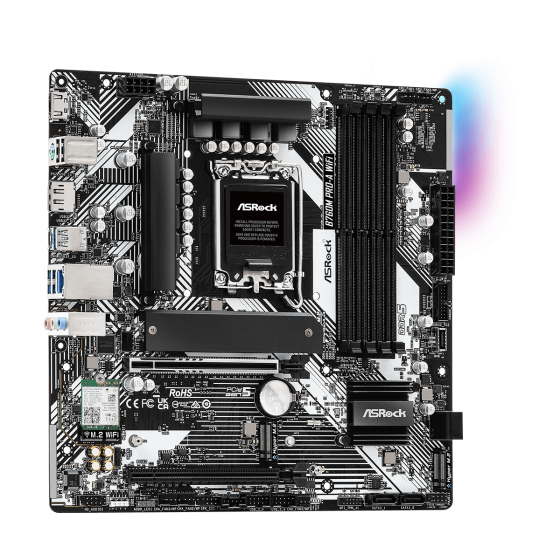 ASRock B760M Pro A WIFI LGA 1700 Intel Base Motherboard ASRock B760M Pro A WIFI LGA 1700 Intel Base Motherboard
