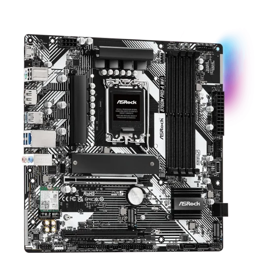 ASRock B760M Pro A WIFI LGA 1700 Intel Base Motherboard ASRock B760M Pro A WIFI LGA 1700 Intel Base Motherboard