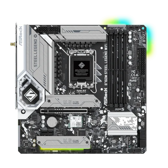 ASRock B760M Steel Lagend WIFI LGA 1700 Intel Base Motherboard ASRock B760M Steel Lagend WIFI LGA 1700 Intel Base Motherboard