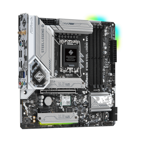 ASRock B760M Steel Lagend WIFI LGA 1700 Intel Base Motherboard ASRock B760M Steel Lagend WIFI LGA 1700 Intel Base Motherboard