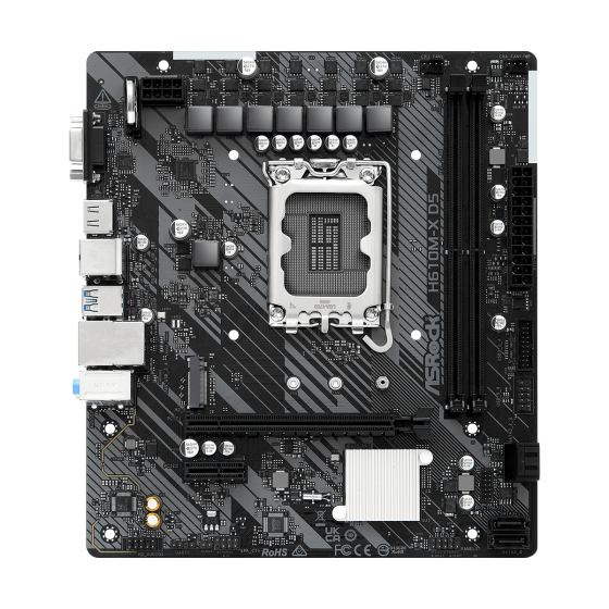 ASRock H610M-X D5 LGA 1700 Intel Base Motherboard ASRock H610M-X D5 LGA 1700 Intel Base Motherboard