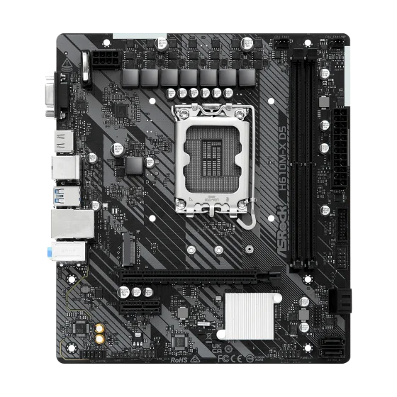 ASRock H610M-X D5 LGA 1700 Intel Base Motherboard ASRock H610M-X D5 LGA 1700 Intel Base Motherboard