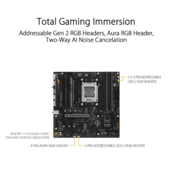 Asus TUF Gaming A620M-Plus AM5 Micro-ATX Motherboard