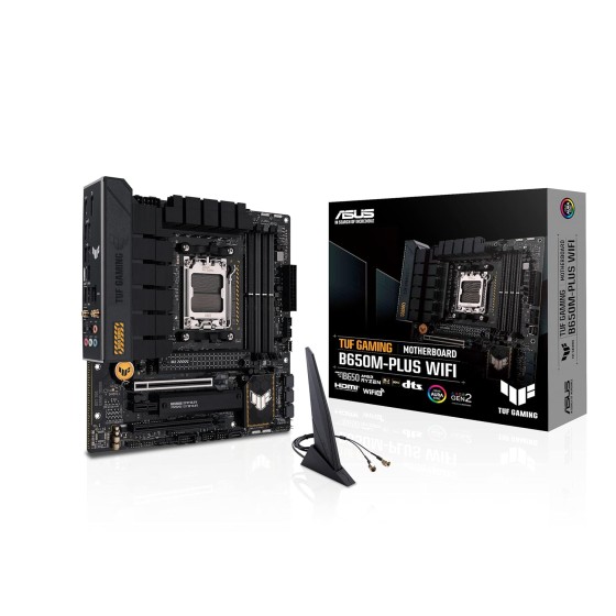 ASUS TUF GAMING B650M-PLUS WIFI AMD AM5 Micro-ATX ASUS TUF GAMING B650M-PLUS WIFI AMD AM5 Micro-ATX