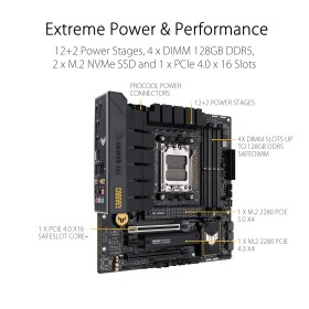 ASUS TUF GAMING B650M-PLUS WIFI AMD AM5 Micro-ATX ASUS TUF GAMING B650M-PLUS WIFI AMD AM5 Micro-ATX