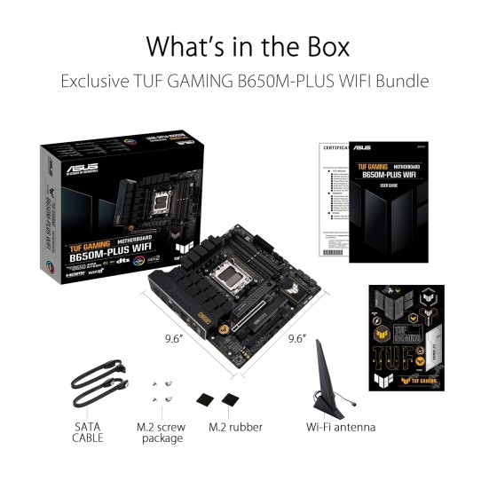 ASUS TUF GAMING B650M-PLUS WIFI AMD AM5 Micro-ATX ASUS TUF GAMING B650M-PLUS WIFI AMD AM5 Micro-ATX