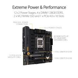 ASUS  TUF GAMING B650M-PLUS  AMD AM5 Micro-ATX ASUS  TUF GAMING B650M-PLUS  AMD AM5 Micro-ATX