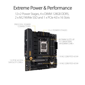 ASUS TUF GAMING B650M-PLUS AMD AM5 Micro-ATX ASUS TUF GAMING B650M-PLUS AMD AM5 Micro-ATX