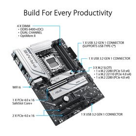 ASUS PRIME X670-P CSM Thunderbolt (USB4) Motherboard
