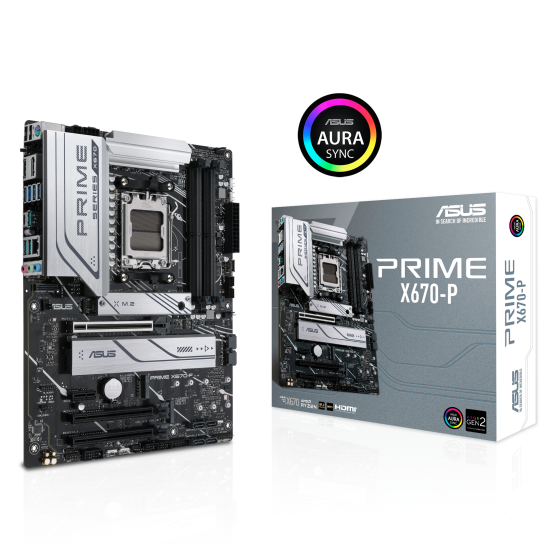 ASUS PRIME X670-P AM5 ATX motherboard