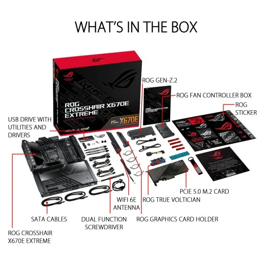 ASUS ROG CROSSHAIR X670E EXTREME EATX Motherboard ASUS ROG CROSSHAIR X670E EXTREME EATX Motherboard