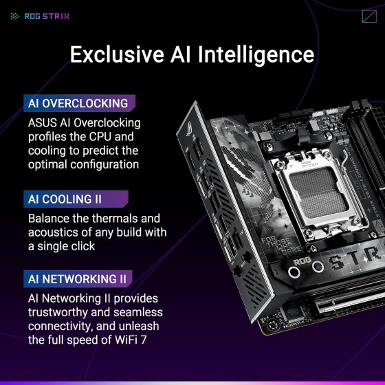 ASUS ROG STRIX X870-I GAMING WIFI Mini-ITX Motherboard ASUS ROG STRIX X870-I GAMING WIFI Mini-ITX Motherboard