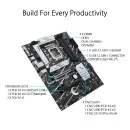 ASUS PRIME B760-PLUS D4 LGA 1700 ATX motherboard ASUS PRIME B760-PLUS D4 LGA 1700 ATX motherboard with PCIe 5.0, three PCIe 4.0 M.2 slots, DDR4, Realtek 2.5Gb Ethernet, DisplayPort, VGA, HDMI, SATA 6 Gbps, USB 3.2 Gen 2 Type-C, front USB 3.2 Gen 1 Type-C, Thunderbolt (USB4) support, Aura Sync