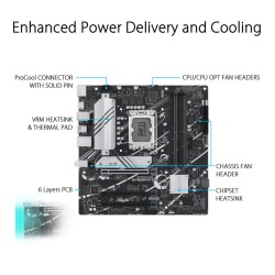 ASUS PRIME B760M-A D4 LGA 1700 mATX motherboard