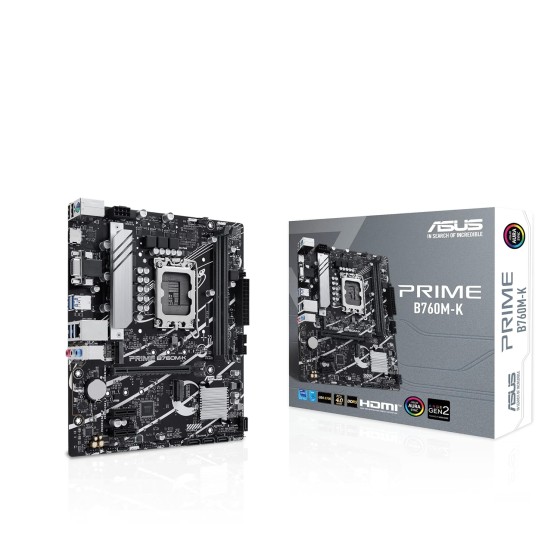 ASUS PRIME B760M-K DDR5 Motherboard ASUS PRIME B760M-K DDR5 Motherboard