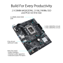 Asus PRIME H610M-E D4 Motherboard with Intel® H610 (LGA 1700) mic-ATX motherboard with DDR4, PCIe 4.0, dual M.2 slots, Realtek 1 Gb Ethernet, DisplayPort, HDMI®, D-Sub, USB 3.2 Gen 1 ports, SATA 6 Gbps, COM header, RGB header