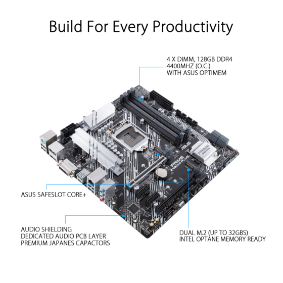 ASUS PRIME Z490M-PLUS micro ATX motherboard