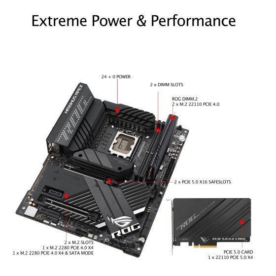 ASUS ROG MAXIMUS Z690 APEX DDR5 PCIe 5.0 ATX Gaming Motherboard