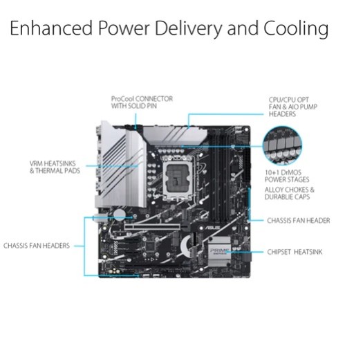 ASUS Prime Z790M-PLUS CSM Thunderbolt mATX Motherboard ASUS Prime Z790M-PLUS CSM Thunderbolt mATX Motherboard