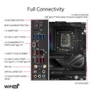 ASUS ROG MAXIMUS Z790 HERO Intel Z790 LGA 1700 ATX motherboard with 20 + 1 power stages, DDR5, PCIe 5.0 NVMe SSD slot, PCIe 5.0 x16 SafeSlots, Wi-Fi 6E, Thunderbolt 4 ports, USB 3.2 Gen 2, AI Overclocking, AI Cooling II, and Aura Sync RGB lighting