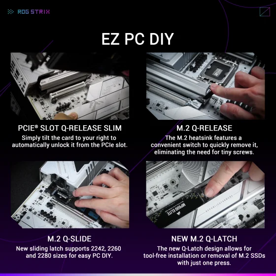ASUS ROG STRIX Z890-A GAMING WIFI Gaming Motherboard ASUS ROG STRIX Z890-A GAMING WIFI Gaming Motherboard