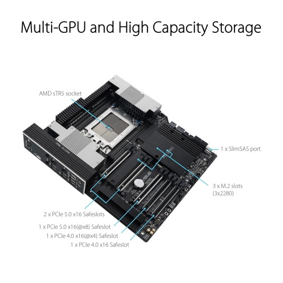 ASUS PRO WS TRX50-SAGE WIFI A ATX Workstation Motherboard