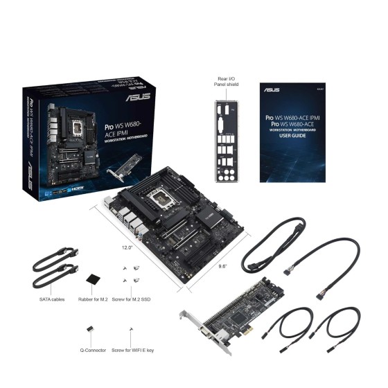 ASUS Pro WS W680-ACE IPMI ATX Workstation Motherboard ASUS Pro WS W680-ACE IPMI ATX Workstation Motherboard