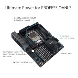 ASUS PRO WS W790-ACE ATX Workstation Motherboard ASUS PRO WS W790-ACE ATX Workstation Motherboard