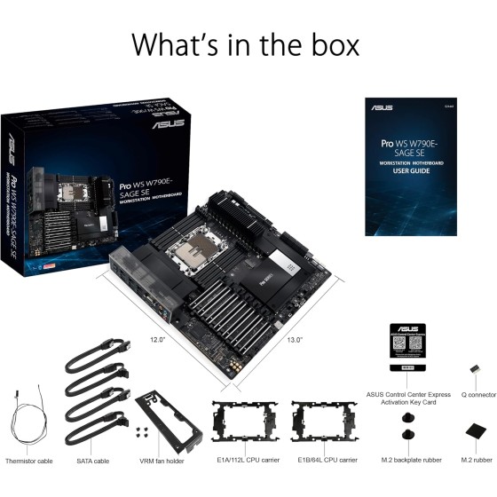 ASUS PRO WS W790E-SAGE SE ATX Workstation Motherboard ASUS PRO WS W790E-SAGE SE ATX Workstation Motherboard