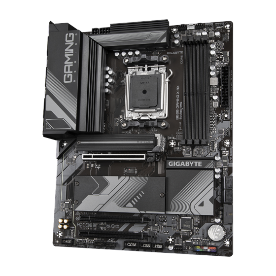 Gigabyte B650M Gaming X AX rev. 1.x AMD Base Motherboard with AMD Socket AM5, support for: AMD Ryzen™ 7000 Series Processors,Ram 4 x 192 GB DDR5 DIMM 6400(OC),1 x M.2 connector,Intel®2.5GbE LAN chip and Wi-Fi 6E