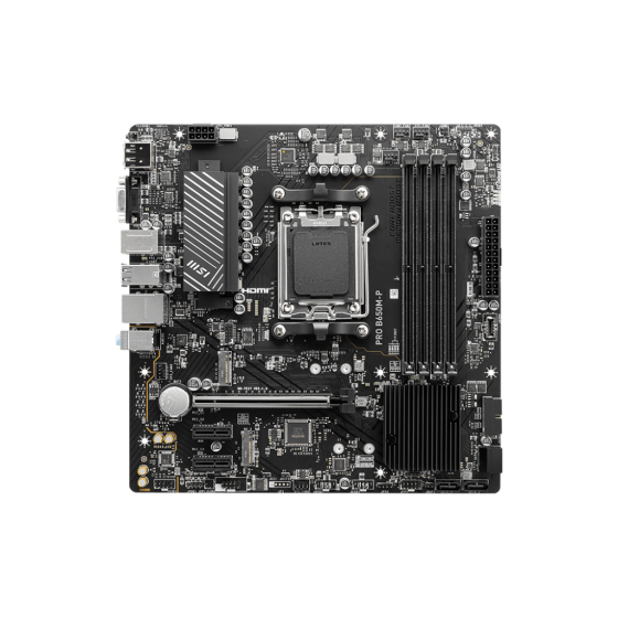 MSI Pro B650M-P Motherboard Supports AMD Ryzen™ 7000 Series Desktop Processors,Support DDR5 Memory, Dual Channel DDR5 6000+MHz,Lightning Fast Game experience with PCIe 4.0 slot