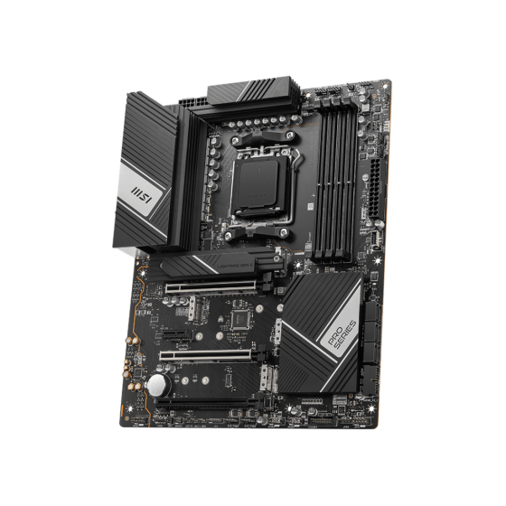 MSI PRO X670-P WIFI Motherboard ATX - Supports AMD Ryzen™ 7000 Series Desktop Processors,Socket AM5,Memory Boost Upto 128GB(DDR5-6600MHz/OC), 1 x PCIe 4.0 x16, 4 x M.2 Gen5/ x4 and Wi-Fi 6E