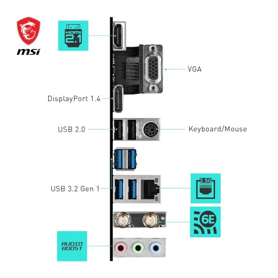 MSI B760M GAMING WIFI DDR5 micro-ATX motherboard