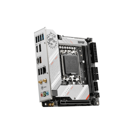 MSI MPG B760I Edge WIFI Motherboard supports 12th/13th Gen Intel® Core™ Processors for LGA 1700 soket,Support DDR5 Memory, Dual Channel DDR5 7200+MHz,Lightning Fast Game experience with PCIe 4.0 slot and Wi-Fi 6E