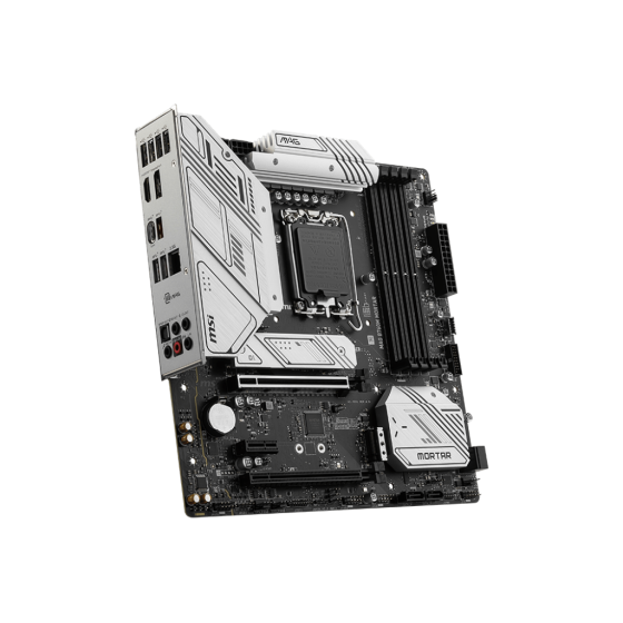 Msi MAG B760M Mortar Motherboard with Supports 12th/ 13th Gen Intel,DDR5 Memory, up to 7000+(OC) MHz,12+1+1 Duet Rail Power System,and PCIe 5.0 slot, Lightning Gen 4 x4 M.2, USB 3.2 Gen 2x2