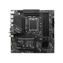 Msi Pro B760M-A WIFI DDR4 Motherboard Supports 12th/13th Gen Intel® Core™ Processors, Pentium® Gold and Celeron® Processors LGA 1700,4x DDR4 5333(OC) upto 128GB,2x PCI-E x16 slot,2x M.2 PCIe 4.0 x4,Realtek® RTL8125BG 2.5G LAN and  Wi-Fi 6E