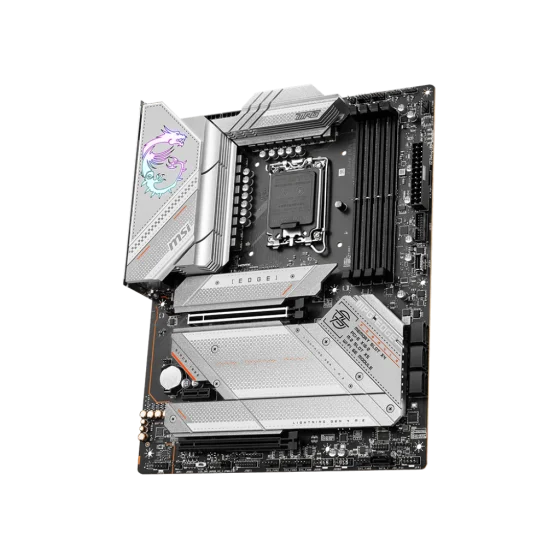 Msi MPG Z790 EDGE WIFI DDR5 Motherboard Supports 12th/13th Gen Intel® Core™ Processors, Pentium® Gold and Celeron® Processors LGA 1700,4x DDR5 7200+(OC),USB 3.2 Gen 1 5 Gbps (Type-A),USB 3.2 Gen 2 10Gbps (Type-A),2.5G LAN and Wi-Fi / Bluetooth Msi MPG Z790 EDGE WIFI DDR5 Motherboard Supports 12th/13th Gen Intel® Core™ Processors, Pentium® Gold and Celeron® Processors LGA 1700,4x DDR5 7200+(OC),USB 3.2 Gen 1 5 Gbps (Type-A),USB 3.2 Gen 2 10Gbps (Type-A),2.5G LAN and Wi-Fi / Bluetooth