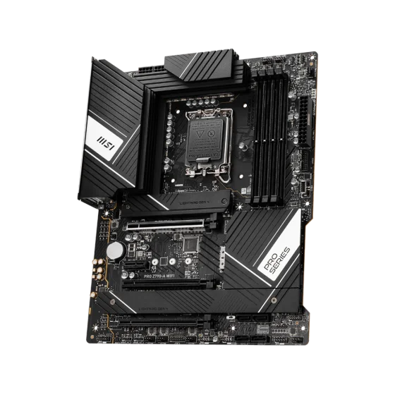 Msi Pro Z790-A WIFI Motherboard Supports 12th/13th Gen Intel Processors, LGA 1700, DDR5, PCIe 5.0, M.2, 2.5Gbps LAN, USB 3.2 Gen2, Wi-Fi 6E, ATX Msi Pro Z790-A WIFI Motherboard Supports 12th/13th Gen Intel Processors, LGA 1700, DDR5, PCIe 5.0, M.2, 2.5Gbps LAN, USB 3.2 Gen2, Wi-Fi 6E, ATX