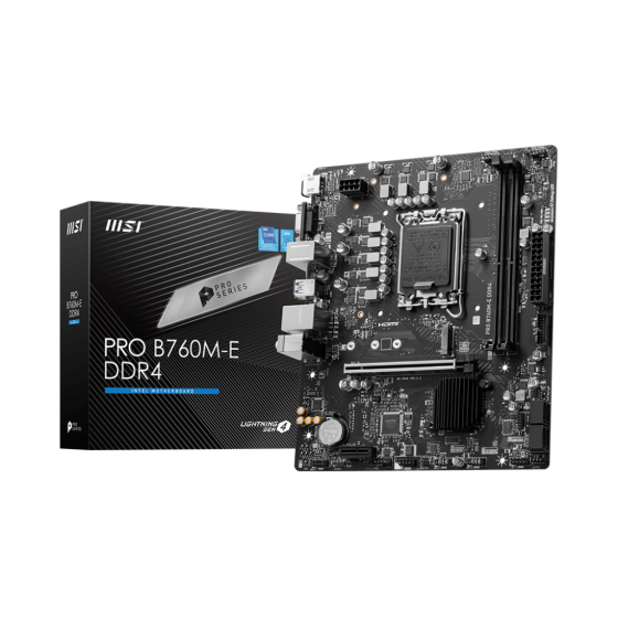 MSI Pro B760M-E DDR4 Motherboard