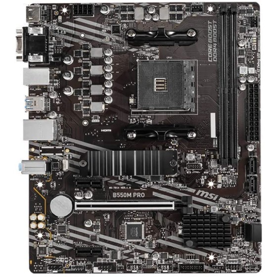MSI B550M-A PRO ProSeries AMD AM4 Micro-ATX Motherboard