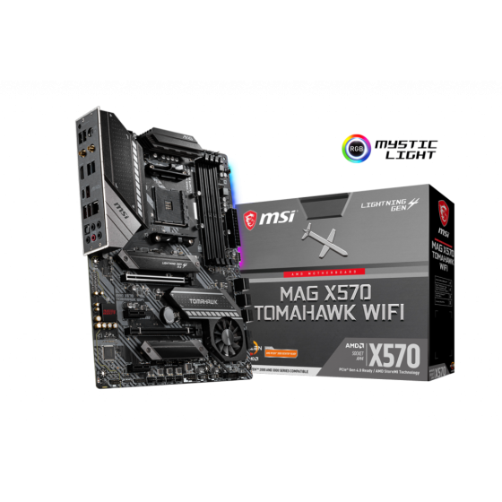 MSI MAG X570 TOMAHAWK WIFI AM4 PCI-E 4.0 ATX Motherboard