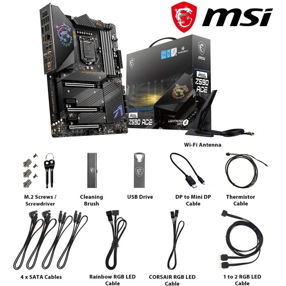 MSI MEG Z590 ACE Wi-Fi Intel LGA 1200 Gaming Motherboard